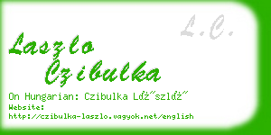 laszlo czibulka business card